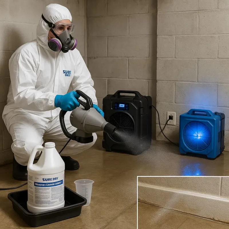 Sanitization and Odor Removal process in Desert Aire, WA